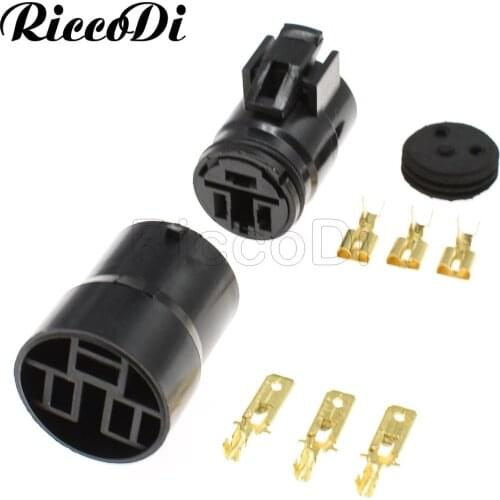 1/5/10/20Kit 90980-10341 90980-11491 3 Hole Automotive Connectors Round Waterproof Connectors With Terminal Plug DJ70318-6.3-21