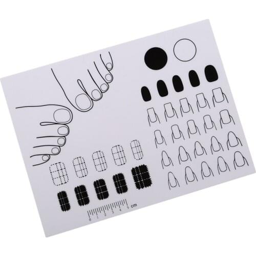 1PC Nail Sticker Printing Coloring Special Pad Color Pad Silicone Pad Portable Fingernails Mat Manicure Nail Art Tool