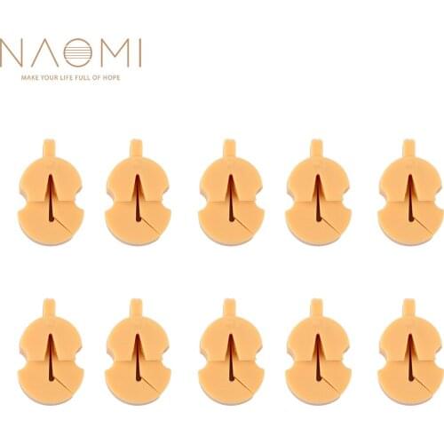 NAOMI 10 Pcs Rubber Violin Mute Fiddle Silencer Violin Practice Mute Silencer Volume Control
