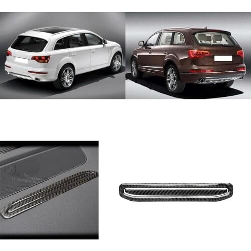 2 Pcs/set Car Navigation Screen Panel Frame Cover Trim Interior Carbon Fiber Decor Replacement for Q7 SQ7 4M 2016-2019