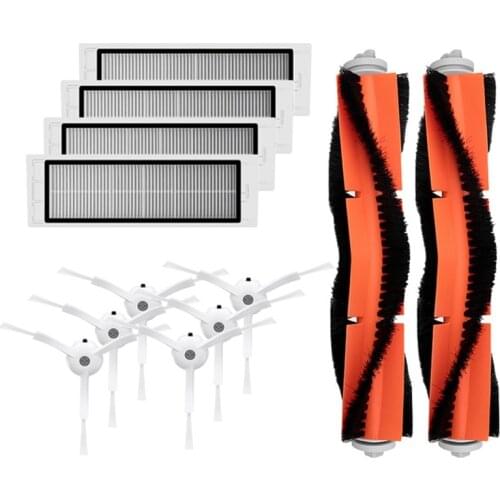 6 X Side Brush + 4 X Hepa Filter + 2 X Main Brush For Xiaomi Vacuum 2 Roborock S50 Mi Robot Vacuum Cleaner Parts Accessory