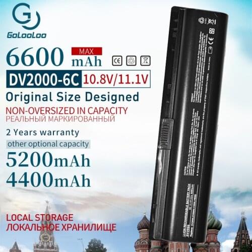 Golooloo 11.1v Laptop Battery for HP COMPAQ Presario EV089AA V3000 V6000 A900 C700 F500 F700 HSTNN-LB42 DV6000 G7000 HSTNN-DB42