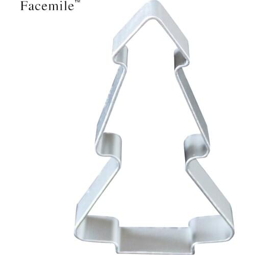 Aluminium Mold Christmas Tree Shaped Buscuit Tools Cookie Cake Mold Jelly Pastry Baking Cutter Mould Tool 20-14 Gift