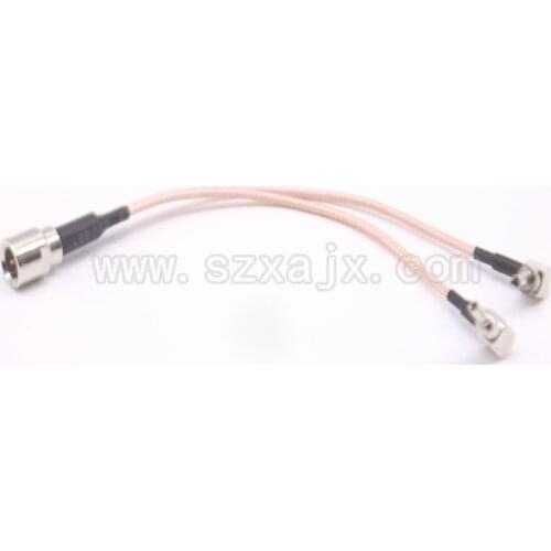 Antenna Pigtail Cable FME to Y type 2 X CRC9 connector FME male to CRC9 right angle crimp cable 15cm For Huawei Modem
