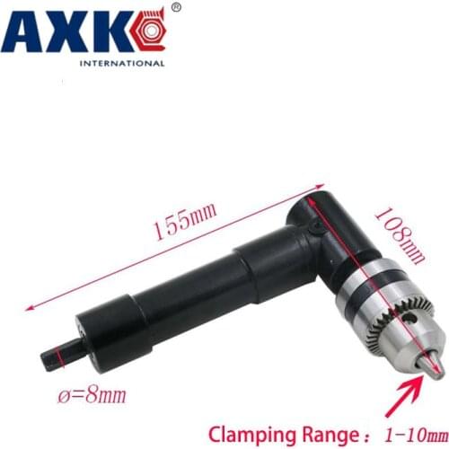 3/8" Right Angle 90 Degree Cordless Drill Attachment With Keyless Chuck