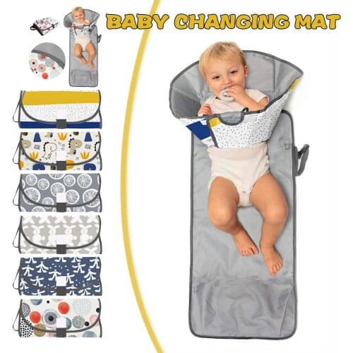 Baby Changing Mat Portable Foldable Washable Waterproof Mattress Changing Pad Mats Reusable Travel Pad Diaper Triading Pad