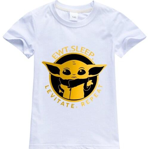 Disney The Mandalorian Movie Kids T Shirt Figures Kawai Baby Yoda Cute Printing Clothing Girls Boy Clothes Tops Infant Tops Tee