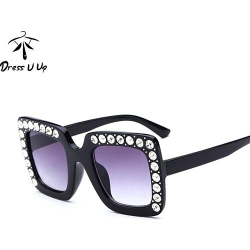 DRESSUUP Fashion Diamond Baby Girls Kids Gradient Sunglasses Brand Designer UV400 Square Children Sun Glasses Infantil CASK0316