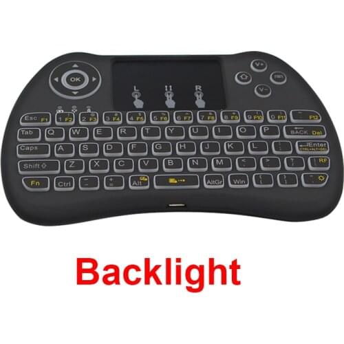 H9 Backlight Keyboard 2.4Ghz Wireless Keyboard Touchpad Remore Control Handheld for Smart TV Box Laptop Orange Pi PC Plus