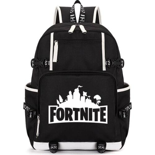 Fortnite Unisex Backpack Canvas School Bags For Men Women Teenagers USB Charging Travel Large Capacity Laptop Rucksack Mochilas