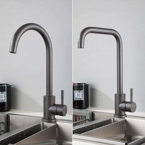 Kitchen grind, polar gun, grey faucet 304 stainless steel wash basin, sink, balcony, cold and hot faucet