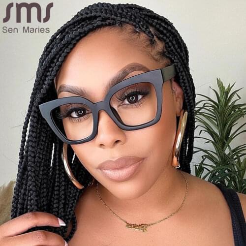 Square Optical Glasses Women Men Clear Anti Blue Light Blocking Glasses Frame Prescription Transparent Spectacle Frames Unisex
