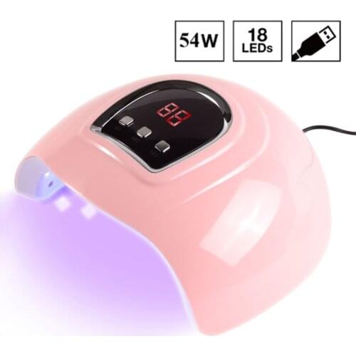 Nail Lamp For Manicure Gel Nail Dryer 54W Curing Lamps Light for Gel Polish Auto Sensor UV LED Nail Dryer Lamp Manicure Tools