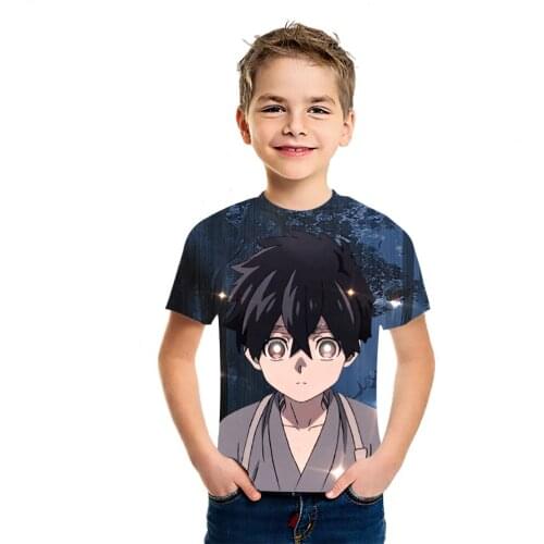 Kemono Jihen Anime 2021 Summer Casual Short Sleeve Boys And Girls 3D Printed T-Shirt Fashion Lazy Short Sleeve Sports Fitness