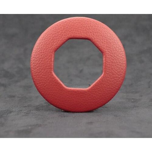 Metal + Leather For MG ZS EV HS MG6 MG5 EZS 2018 2019 2020 2021 Luxury Leather Steering Wheel Trim Cover Car Accessories