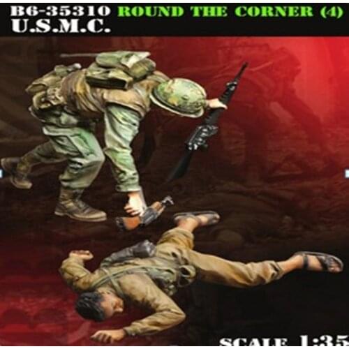 Resin Soldier Vietnam War Two-person Kit Model