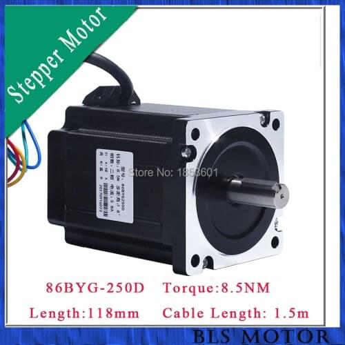 Nema 34 stepper motor for carving machineCNC router body length 118mm