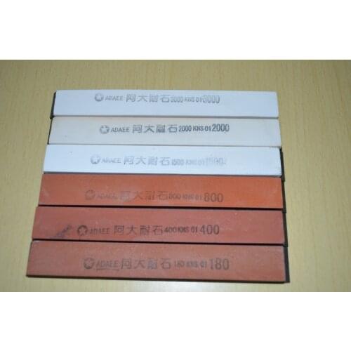 New 5pcs/set Sharpening stone Oilstore with plastic base for Professional Knife Sharpener System 180#,400#,800#,1500#, 3000