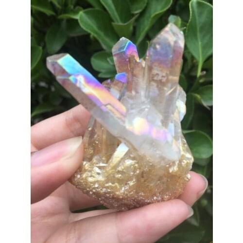 67g Clear Natural Beautiful pink QUARTZ Crystal Cluster Specimen