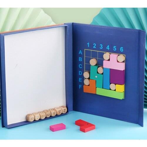 Montessori Educational Childrens Logical Thinking Building Blocks Magnetic Attraction Blocks for Kid Creative Puzzle Blocks Toy