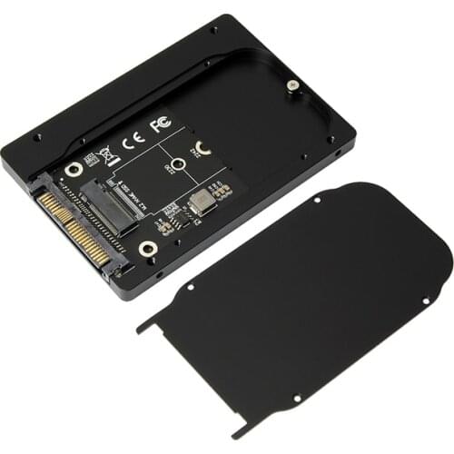 SFF-8639 NVME U.2 to NGFF M.2 M-key PCIe SSD Adapter Card with Aluminum Enclosure Case for Mainboard Replace Intel SSD XS1715
