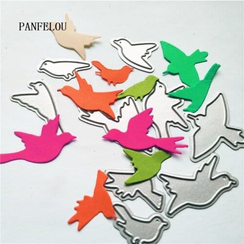 PANFELOU The sky of birds metal craft paper die cutting dies Scrapbooking/DIY Easter wedding Embossing mould cards