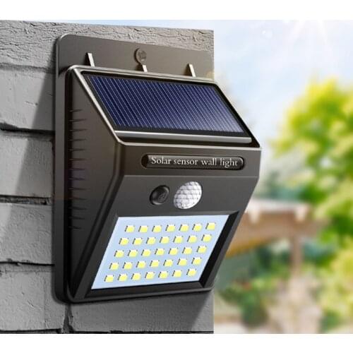 Solar LED Street Light For Home Garden Fence PIR Motion Sensor Detection Wall Lamps SMD2835 leds Solar Light Waterproof