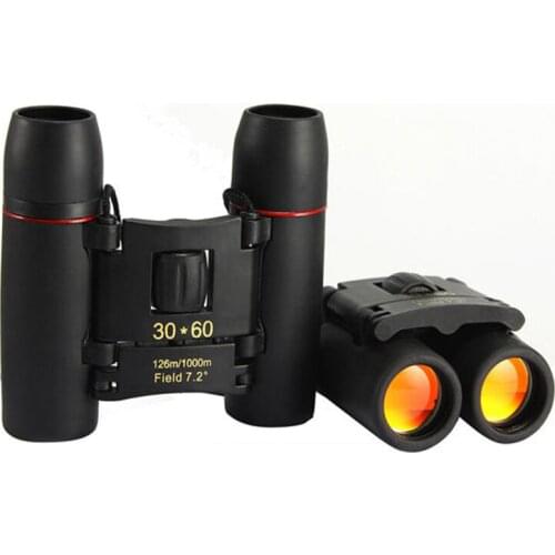30x60 Zoom Telescope Folding Lightweight Binocular Day Night Vision Outdoor Sports Games Concerts for Travel