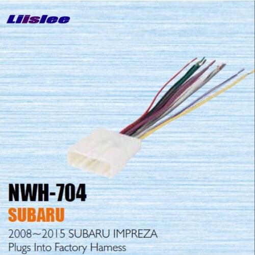 Plugs Into Factory Harness For Subaru Impreza 2008~2015 -Radio Power Wire Adapter/Stereo Cable/Male DIN To ISO