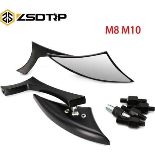 ZSDTRP Universal M8 M10 Motorcycle Rearview Mirror Handle Side Mirrors For honda suzuki yamaha Ducati KTM