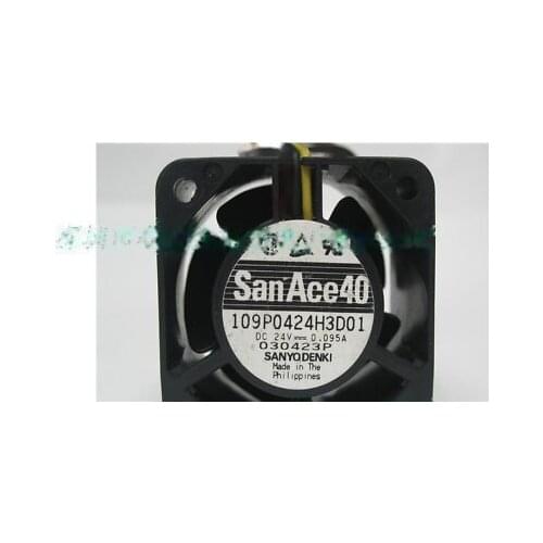 1pc new fan 109P0424H3D01 SANYO 24V 0.095A 40*28 freeship