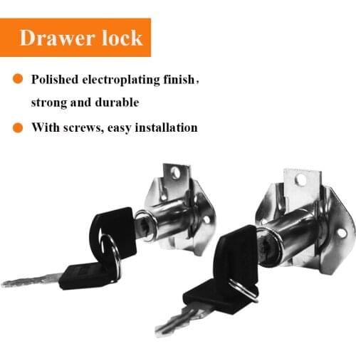 5 pcs drawer lock with zinc alloy material and 2 keys cabinet wooden door furniture hardware 2 sizes