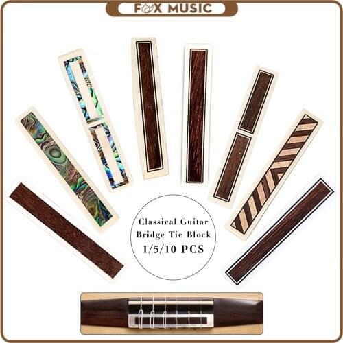 10PCS Classical Guitar Bridge Tie Blocks Inlay Bone Frame Series Guitar Parts Accessories New NA-22