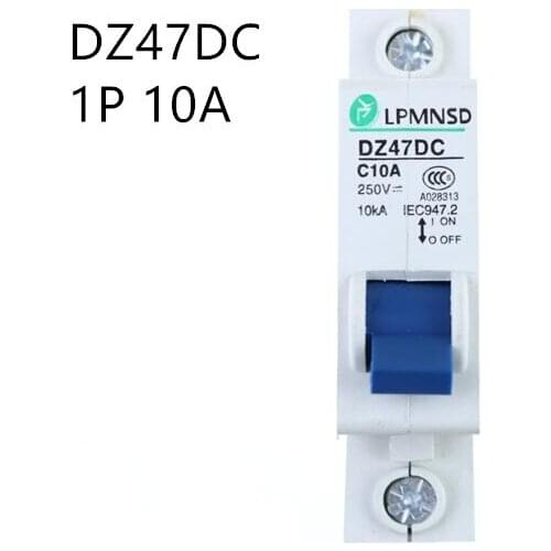 1P 10A DC 250V Circuit breaker MCB DZ47