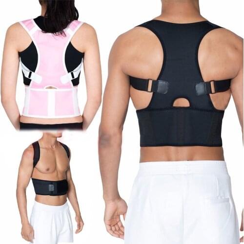 2018 Adjustable Orthopedic Back Support Men or Women Back Posture Corrector Neoprene Protection Waist Lumbar Support Belt Corset