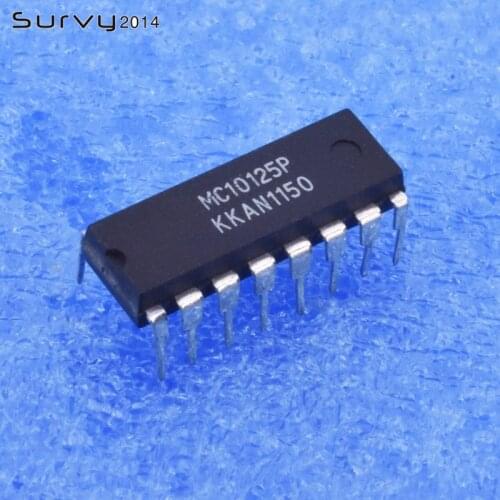 1/5PCS MC10125P MC10125 10125P DIP-16 Quad MECL to TTL Transistor IC US diy electronics