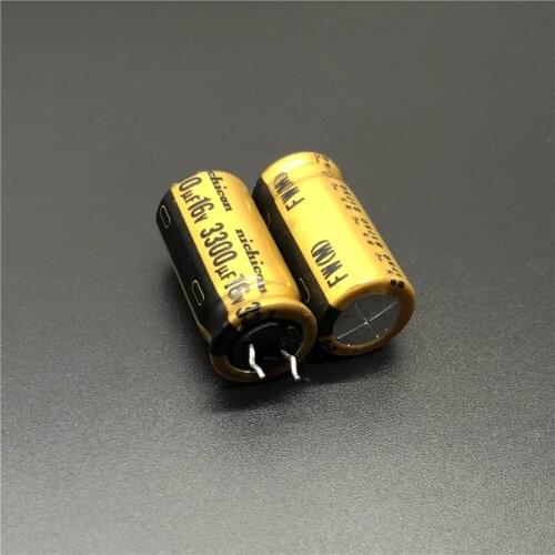 5pcs/20pcs 3300uF 16V 3300uF NICHICON FW Series 12.5x25mm 16V3300uF HiFi DIY Audio Capacitor