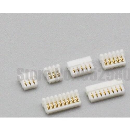50pcs 0.8mm Pitch Connector Replacement of jst SUR Connector 2P 3P 4P 5P 6P 7P 8P 9P 10P Housing IDC Style