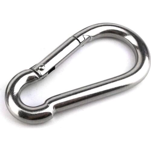 70*7mm Spring Snap Carabiner Climbing Hook EDC Safety Buckle for Sport Yoga Hammock Swing Keychains