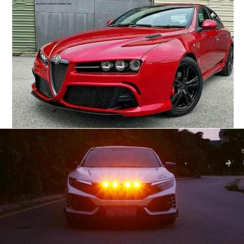 Car Accessories Grille Light Lamp For Alfa Romeo 159 145 146 147 155 156 164 166 33 4C BRERA GIULIETTA GT GTV MITO SPIDER