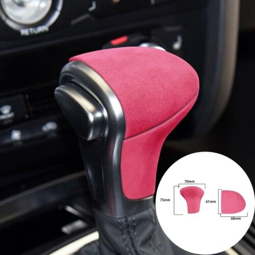 For Audi A4 A5 A6 Q5 Q7 S6 S7 2009-2018 Alcantara Suede Car Knob Gear Head Panel Strip Covers Trim Sticker Internal Car-styling