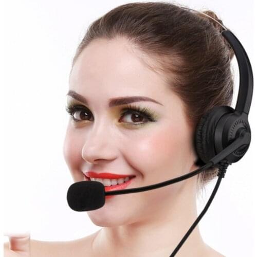 H300 Dual 3.5mm plug Noise Cancelling Call Center Headset Comfortable Wearing Lossless Sound Telephone Headset