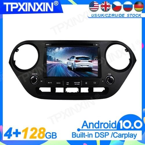 For Hyundai I10 I Android 10.0 DSP Head Unit Multimedia Player Auto Radio Tape Recorder Headunit GPS Navigation Audio Upgrade
