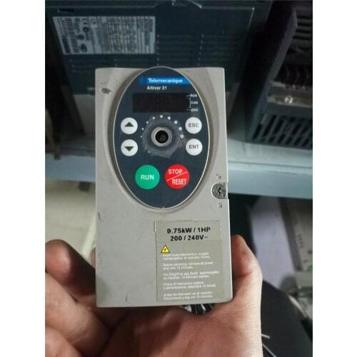 ATV31H075M2A 220V 0.75KW inverter , used in good condition . 80% appearance new , good working , free shipping