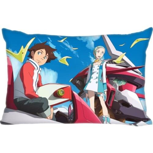 Rectangle Pillow Cases Hot Sale Best Anime Eureka Seven Pillow Cover Home Textiles Decorative Double Sided Pillowcase Custom
