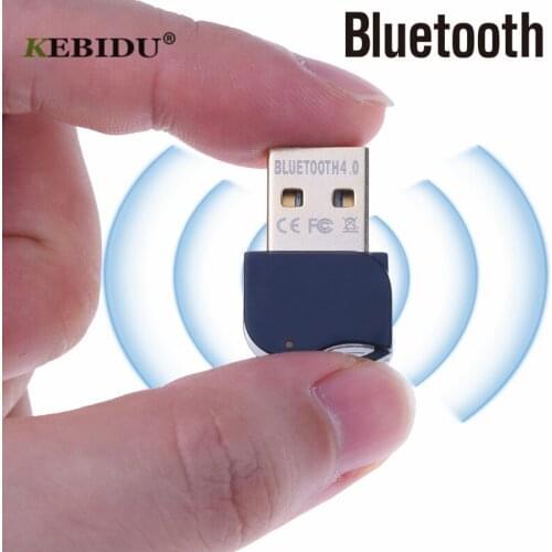 Kebidu USB Wireless Bluetooth 4.0 Adapter USB Dongle Transmitter Receiver Dual Mode for Computer Free Driver Newsest