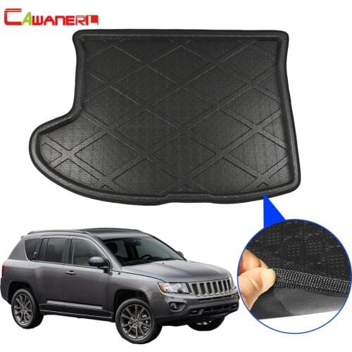 Cawanerl For Jeep Compass Car Cargo Liner Boot Floor Trunk Mat Tray Carpet Pad 2007 2008 2009 2010 2011 2012 2013 2014 2015 2016