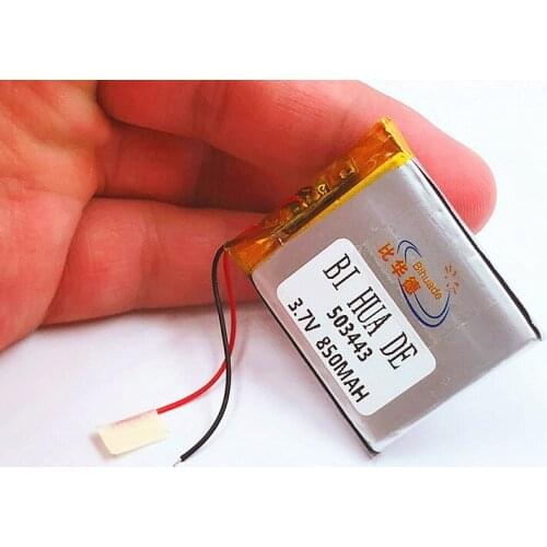 Li-Po 3.7V 850mAh 503443 Lithium Polymer Li-Po li ion Rechargeable Battery cells For Mp3 MP4 MP5 GPS