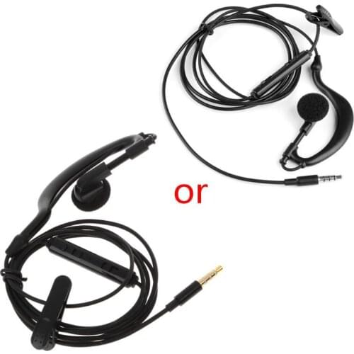 3.5mm Single In-Ear Only Mono Earphone Earbud Headphone w/ Mic For Phone Samsung