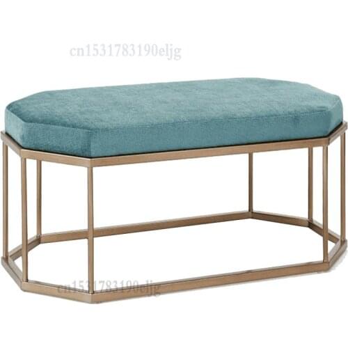 Nordic Bed Front Stool Collapsed Cloakroom Sofa Bed End Stool Light Luxury Modern Door Entrance Net Red Shoe Change Stool Home